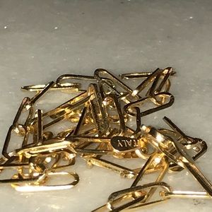 10k gold chain link necklaces 16” 3.5mm